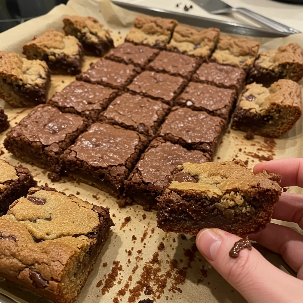 BEST RECIPE for Fudgy Chewy Brookies - tertiary view